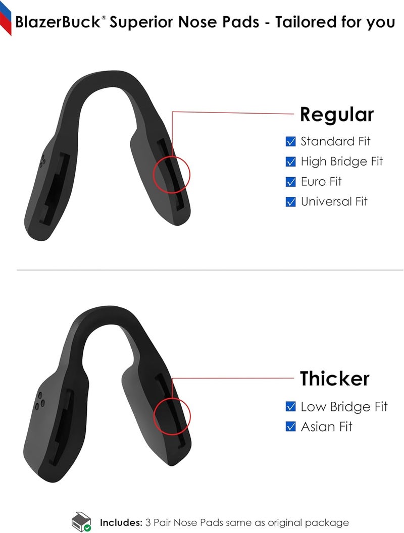 BLAZERBUCK Replacement Nose Piece Nose Pads for Oakley Metalink OX8153 Eyeglasses - Image 4